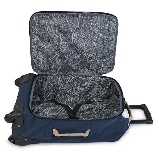 Valises Kipling Darcey Small Printed Carry-On Rolling Bleu | FR 1474YX